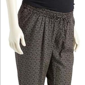 Maternity old navy black patterned pants